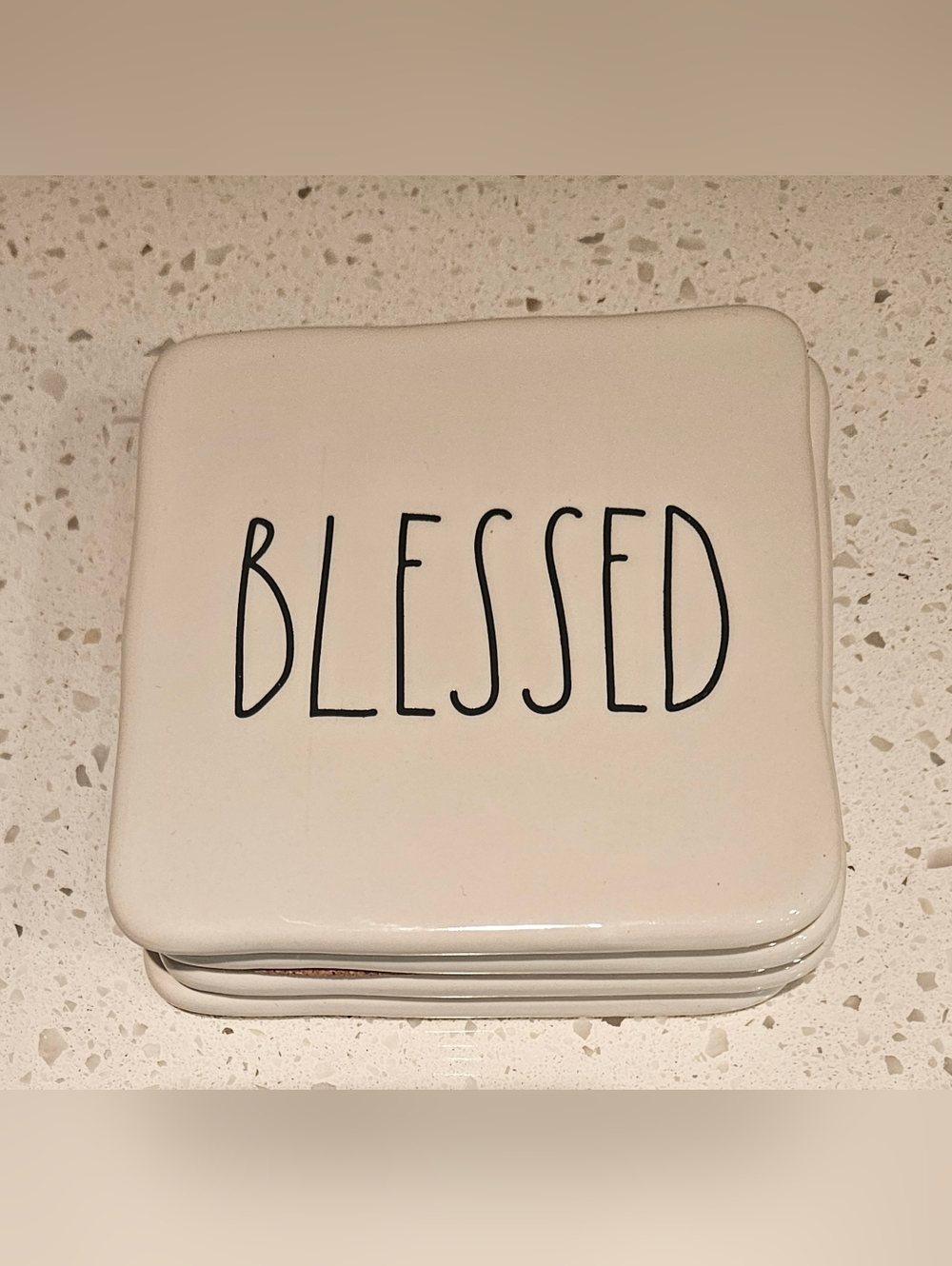 Rae Dunn Coasters (Set of 4), NEW